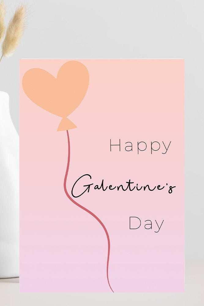 Galentine’s Day greeting card with the phrase “Happy Galentine’s Day for My Bestie,” designed to celebrate best friends and friendship.