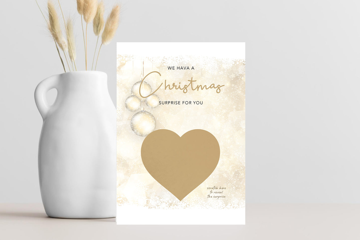 Personalised Christmas Scratch Card – Festive Holiday Surprise Gift