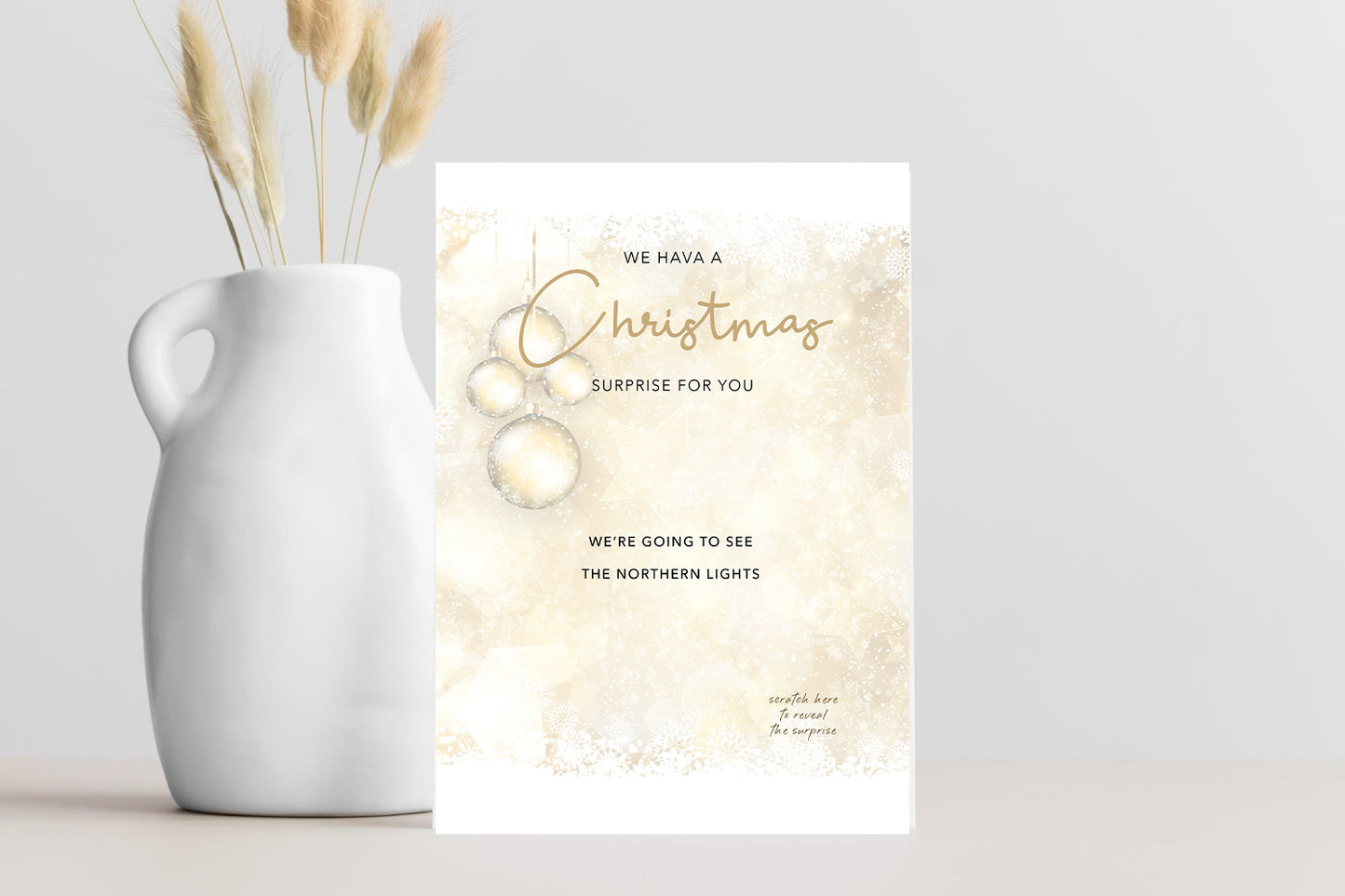 Personalised Christmas Scratch Card – Festive Holiday Surprise Gift