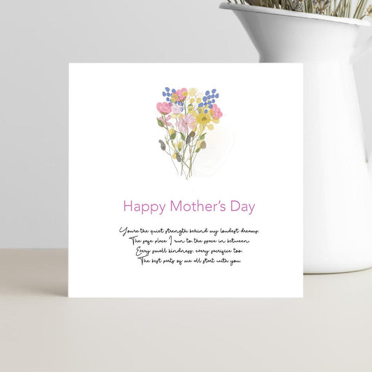 mothers day card quiet strength behind my loudest day sentimental mum card