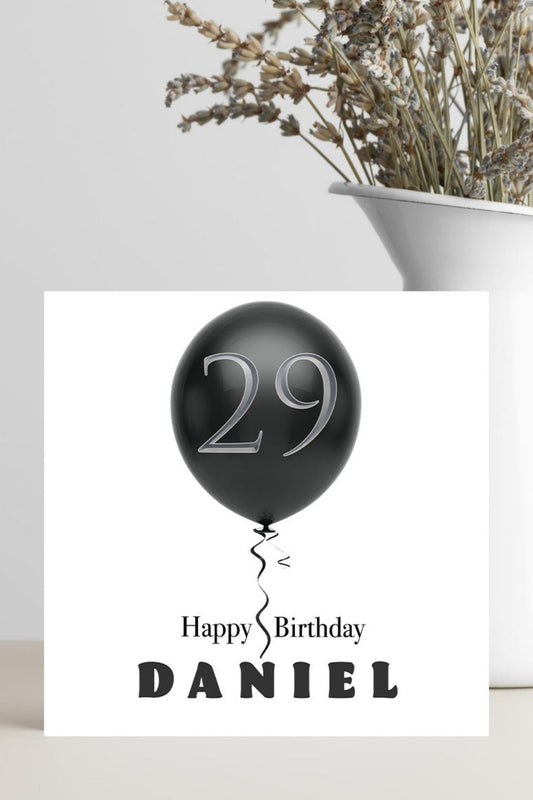 Birthday Card (Personalised) - 29th Birthday