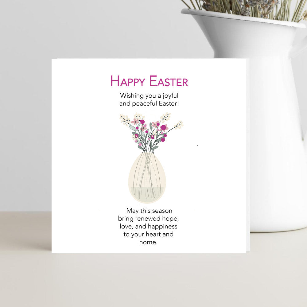 Joyful and Peaceful Easter Card with Renewed Hope Message