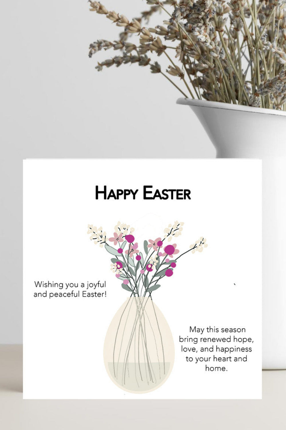 Joyful and Peaceful Easter Card with Renewed Hope Message