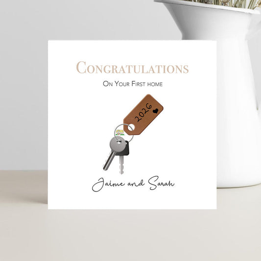 new home card congratulations on your new home housewarming greeting card