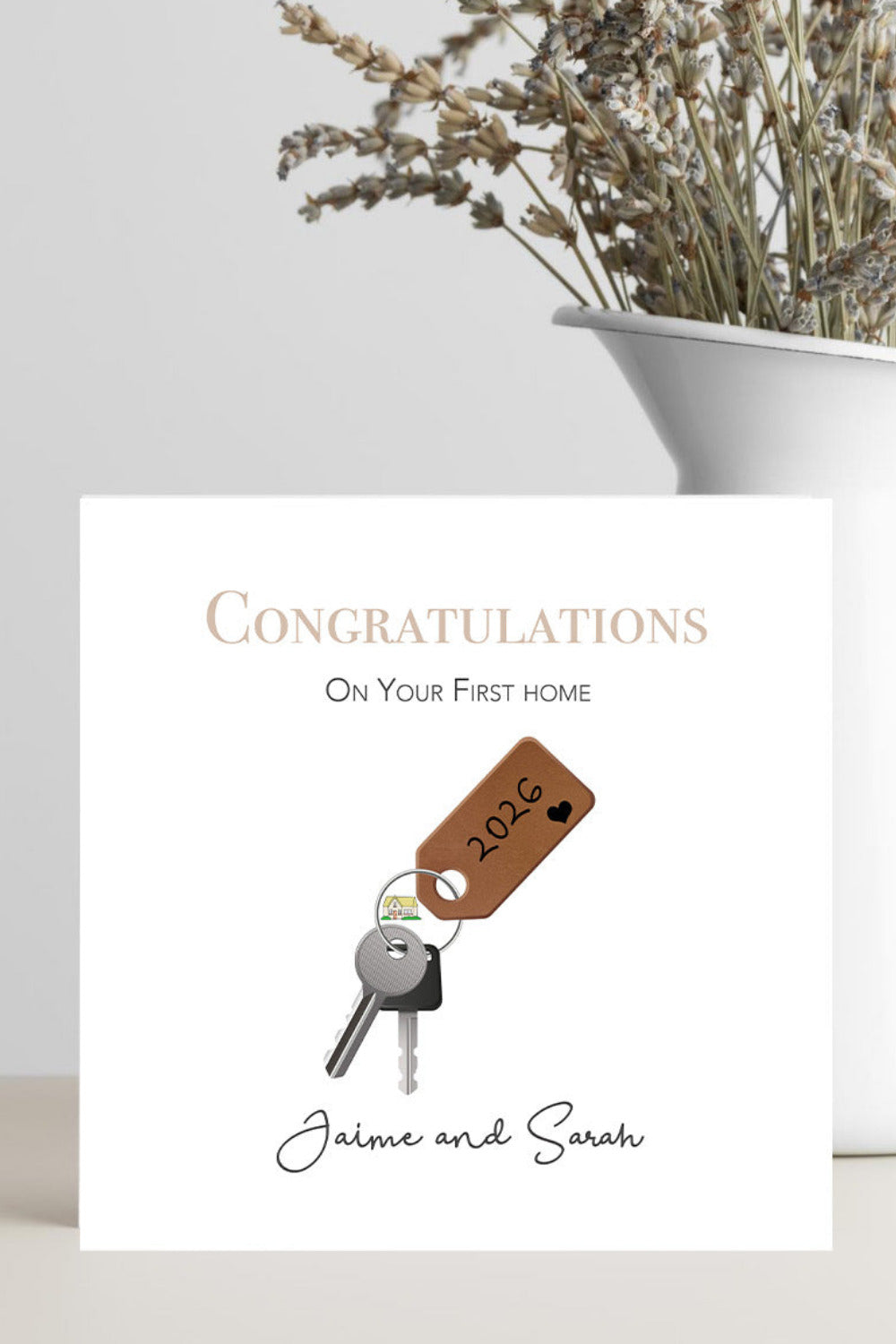 new home card congratulations on your new home housewarming greeting card