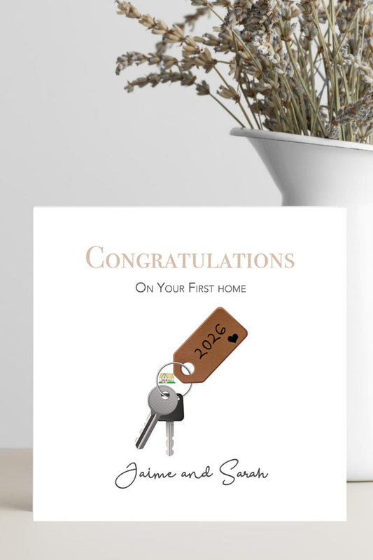 new home card congratulations on your new home housewarming greeting card