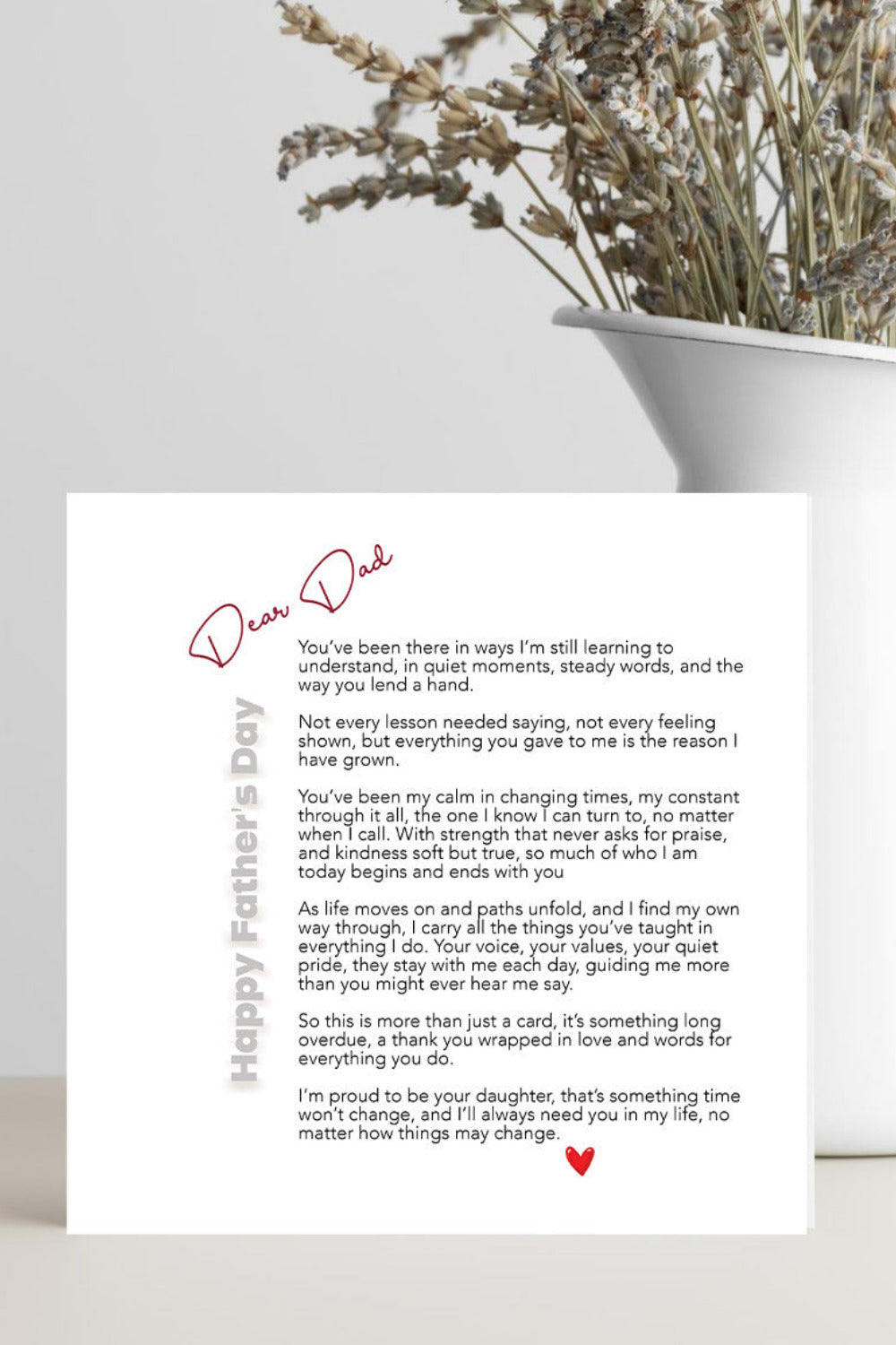 Father’s Day Card for Dad – You’ve Been There Sentimental Poem