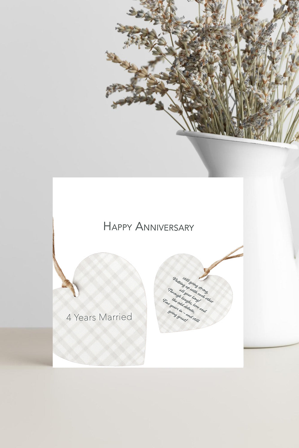 Wedding Anniversary Card - Still Going Strong, 4 Years Married