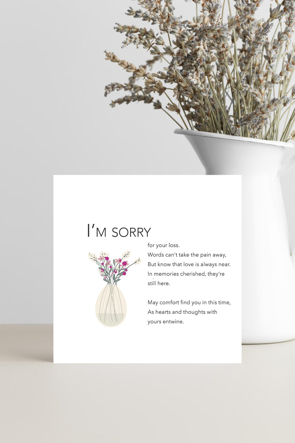 Sympathy Card - I'm Sorry For Your Loss
