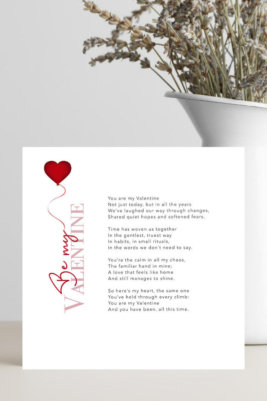 Valentine's Day Card - Be My Valentine