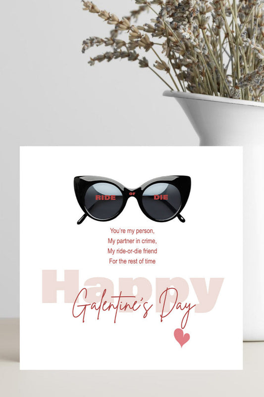 Galentine’s Day greeting card 