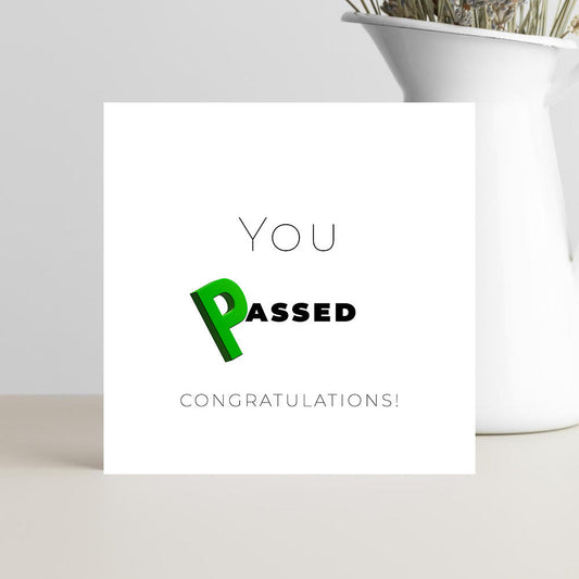 You’ve Passed Congratulations Card – Modern Exam Success Greeting Card
