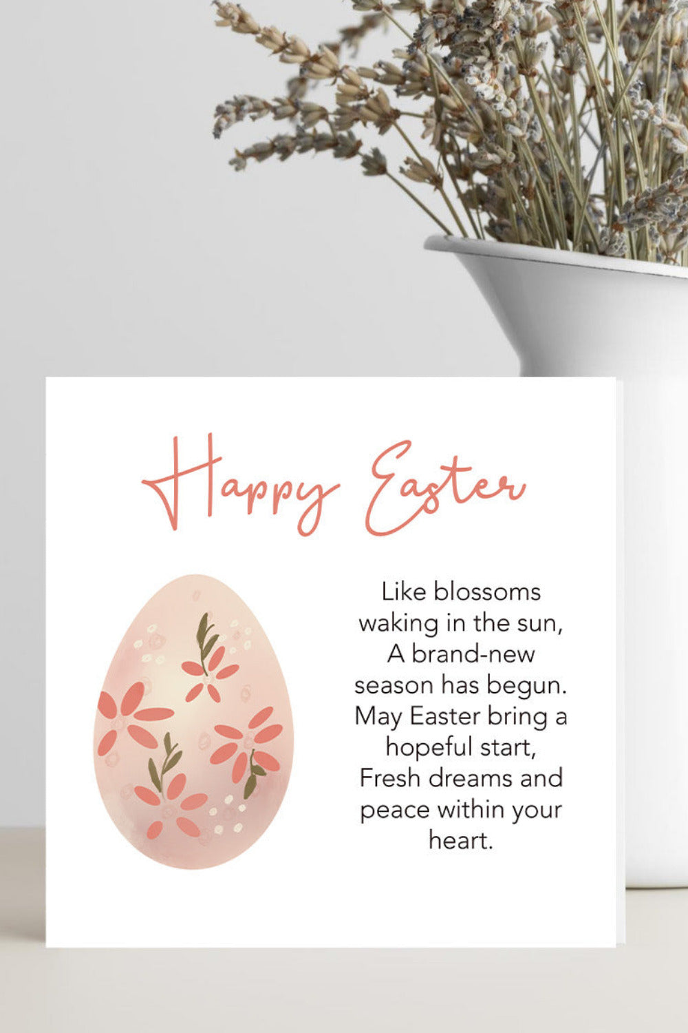 Easter Card with Verse A Brand New Season Has Begun Spring Greeting Card