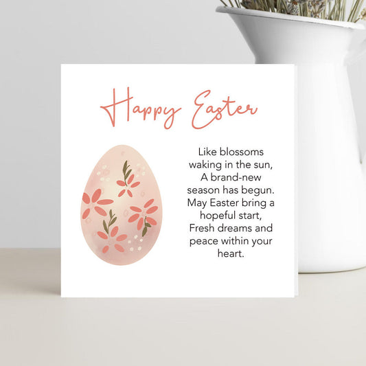 Easter Card with Verse A Brand New Season Has Begun Spring Greeting Card