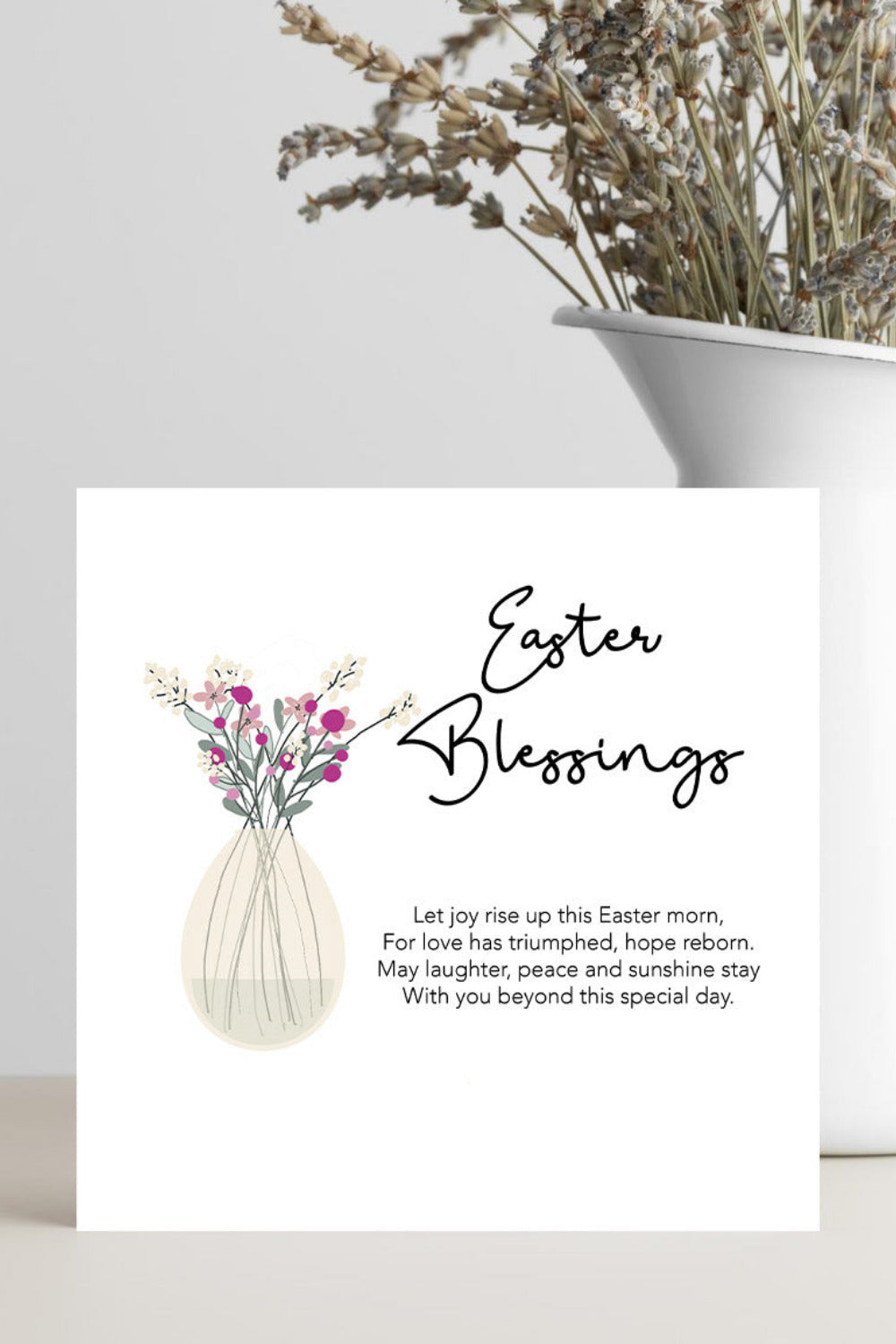 Let joy rise up Easter card
