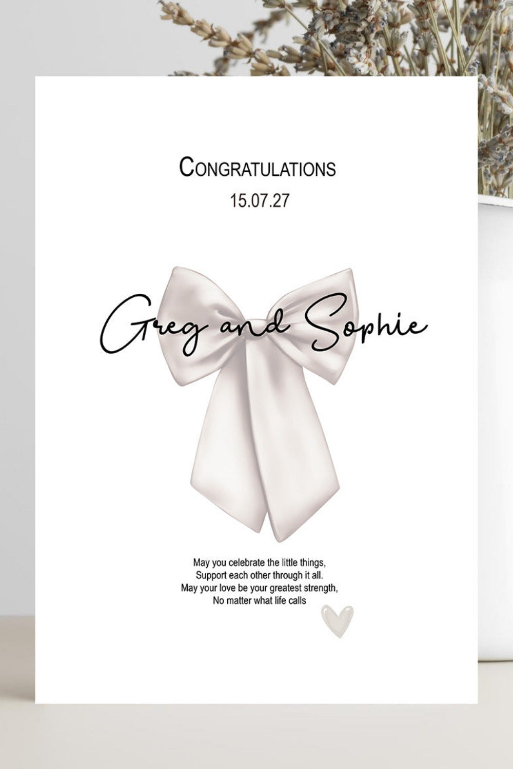 wedding congratulations card may your love be your greatest strength sentimental card for newlyweds