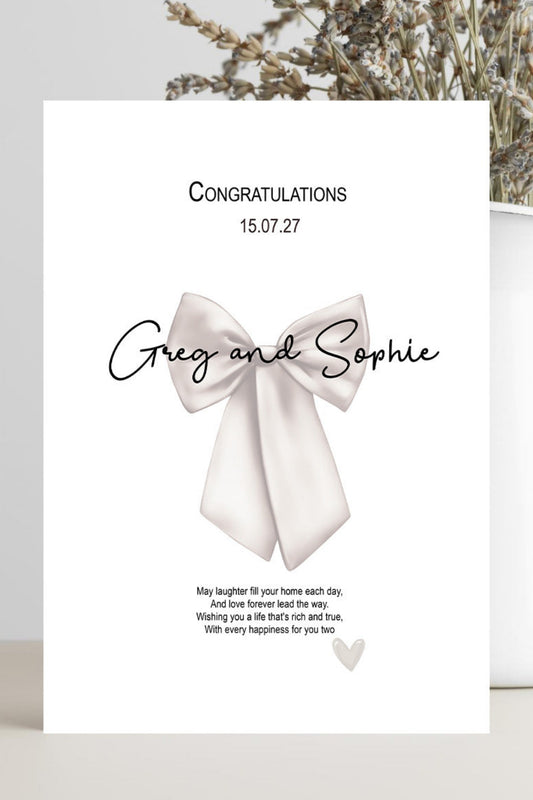 Wedding Congratulations Card – Love and Laughter for You Both
