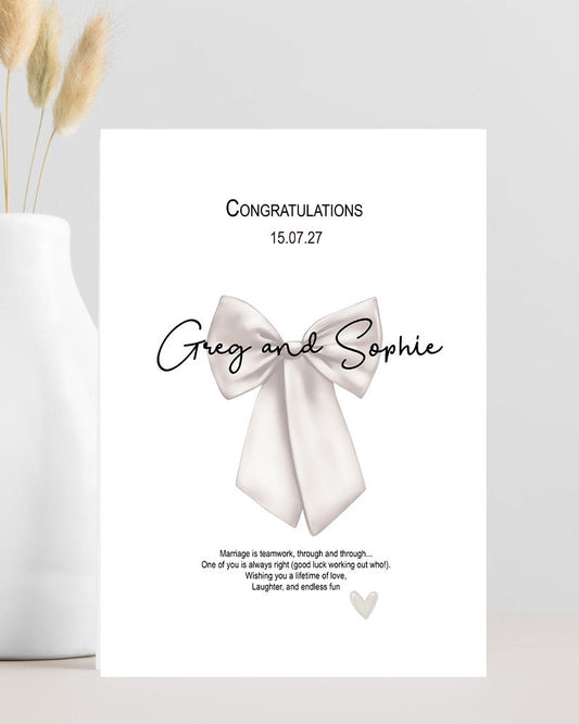 funny wedding congratulations card marriage is teamwork humorous card for newlyweds
