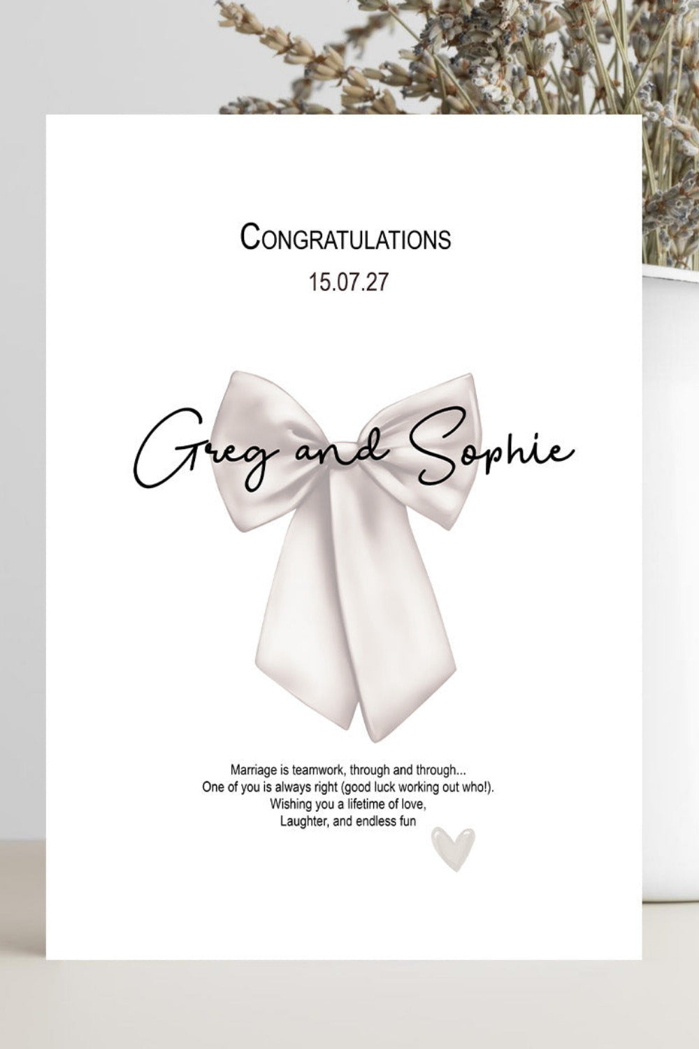 funny wedding congratulations card marriage is teamwork humorous card for newlyweds