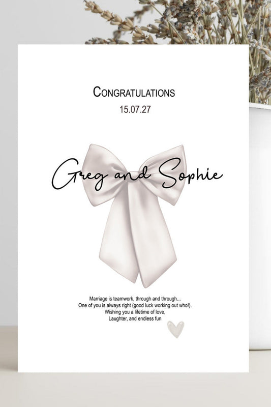 funny wedding congratulations card marriage is teamwork humorous card for newlyweds