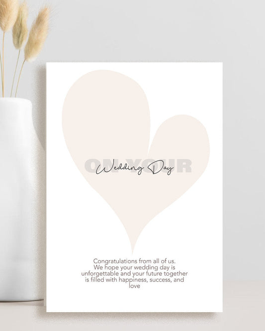 wedding congratulations card from colleagues congratulations from all of us office wedding card