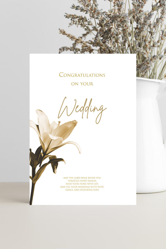 Wedding Card – May the Lord Walk Beside You