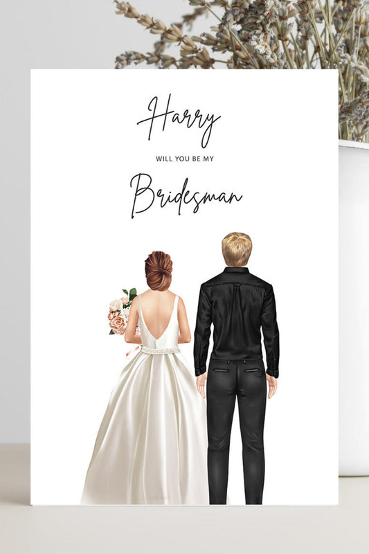 Wedding Proposal Card - Will You Be My Bridesman