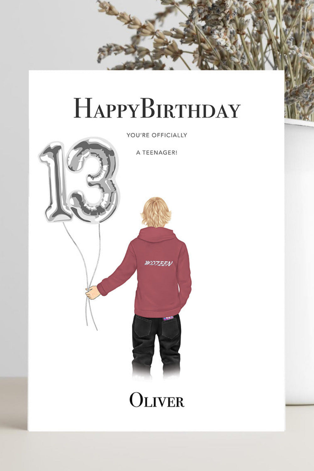 13th birthday card for boy you're officially a teenager birthday card - happy 13th birthday card for boy officially a teenager 13th birthday card personalised 13th birthday card for boy 13th birthday greeting card for son grandson nephew brother teenage milestone birthday card first teenage birthday greeting card welcome to your teenage years funny cool unique modern teenage card Zumm Gifts UK